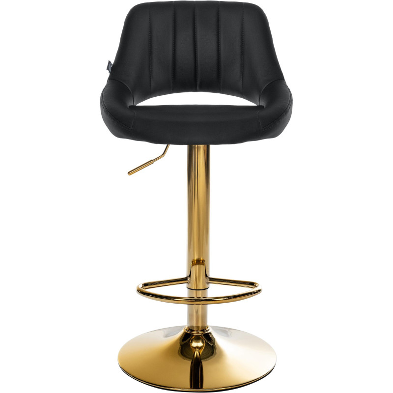 Ensemble de 2 tabourets de bar Milet, similicuir G noir