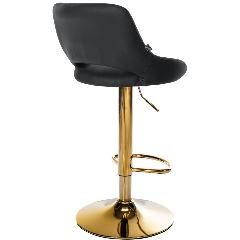 Ensemble de 2 tabourets de bar Milet, similicuir G noir