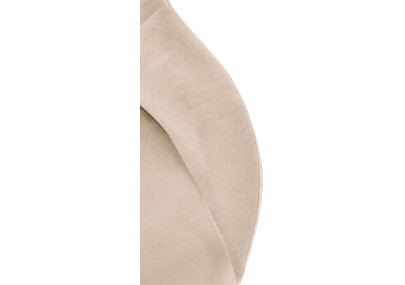 Ensemble de 2 tabourets de bar Milet en velours crème