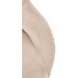 Conjunto de 2 taburetes de bar Milet en terciopelo G crema