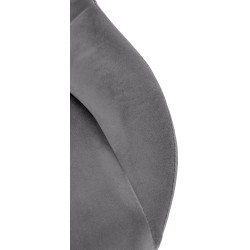 Ensemble de 2 tabourets de bar Milet en velours G gris foncé