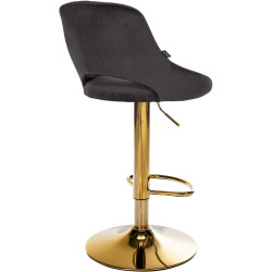 Ensemble de 2 tabourets de bar Milet en velours G noir