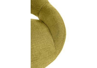 Ensemble de 2 tabourets de bar Milet en tissu G vert