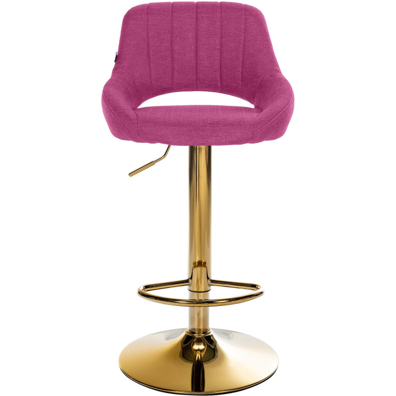 Coppia di sgabelli da bar Milet in tessuto viola G