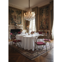 Chaise pliante Saint-Rémy velours bordeaux – Réception & Mariage – Fabrication française