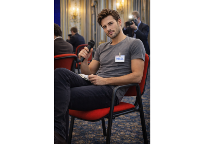 Chaise visiteur bureau rouge en tissu rembourré – Fabrication française – Salle d’attente, réunion et conférence – Villeneuve