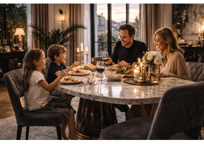 Cadeira Bruxelas Capitoneada Taupe – Pés em Metal Preto