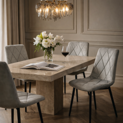 Sedia Opéra Grigio Minerale – Eleganza Scultorea