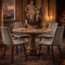 Sedia Opéra Grigio Minerale – Eleganza Scultorea