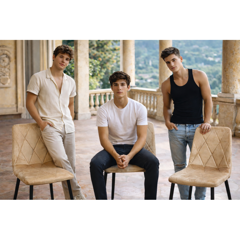 Sedia Opéra Sabbia – Eleganza Scultorea