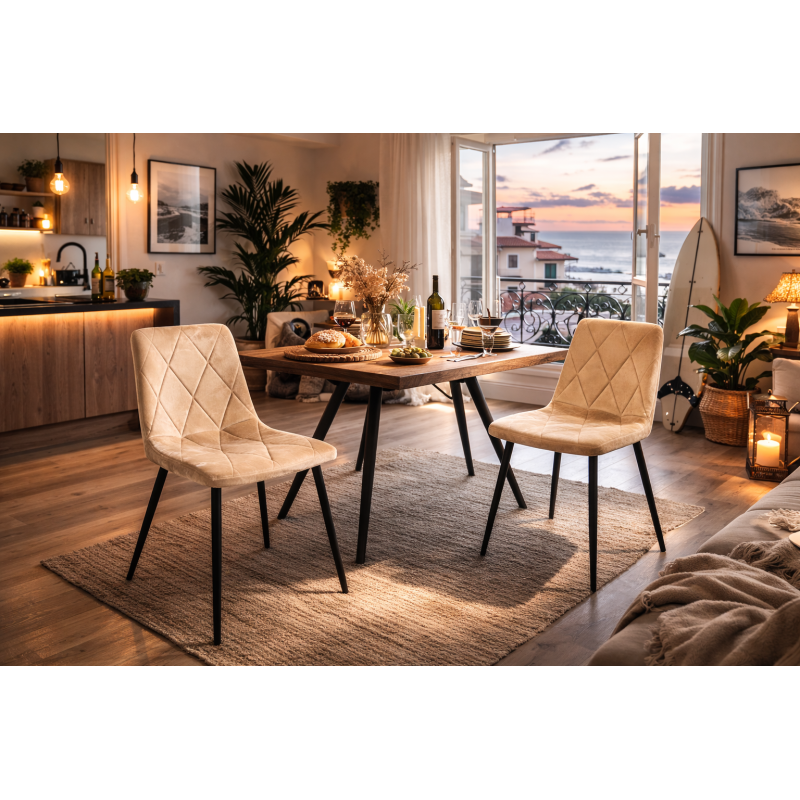 Cadeira Ópera Areia – Elegância Escultural