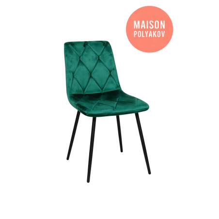 Chaise Opéra Tsarine – Velours Émeraude