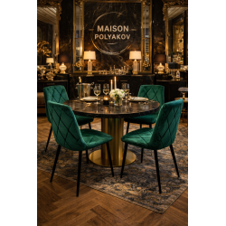 Cadeira Ópera Czarina – Veludo Esmeralda