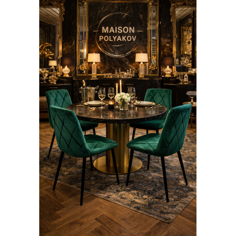 Chaise Opéra Tsarine – Velours Émeraude