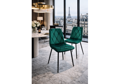 Chaise Opéra Tsarine – Velours Émeraude