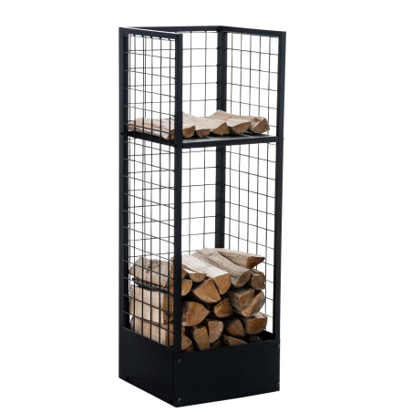 Range-bûches Forrest 40x40x120 noir