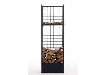 Range-bûches Forrest 40x40x120 noir