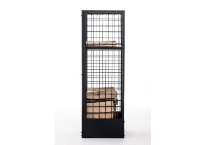 Range-bûches Forrest 40x40x120 noir