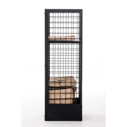 Range-bûches Forrest 40x40x120 noir