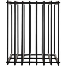 Râtelier à bûches Irving 40x50x100 noir mat