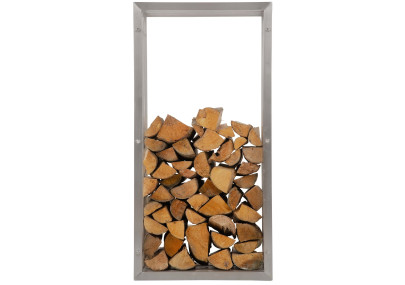 Râtelier à bûches Irving 40x50x100 en acier inoxydable