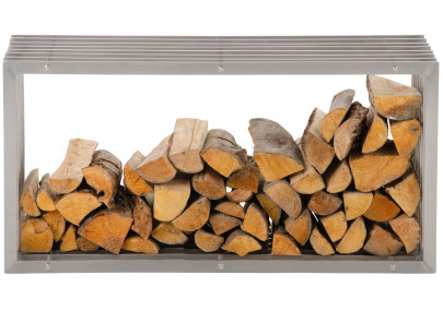 Râtelier à bûches Irving 40x50x100 en acier inoxydable