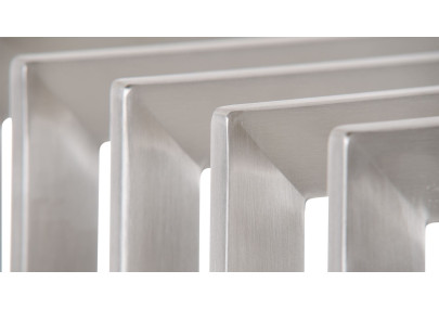 Râtelier à bûches Irving 40x50x100 en acier inoxydable