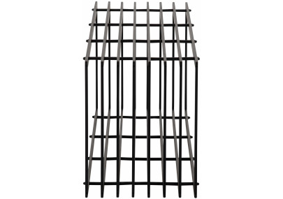 Range-bûches Irving 40x50x150 noir mat