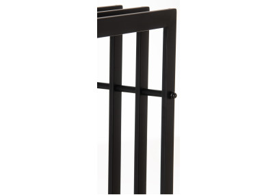 Range-bûches Irving 40x50x150 noir mat