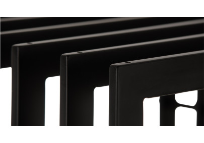 Range-bûches Irving 40x50x150 noir mat