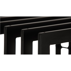 Range-bûches Irving 40x50x150 noir mat