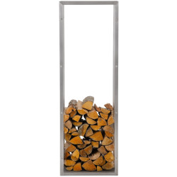Râtelier à bûches Irving 40x50x150 en acier inoxydable