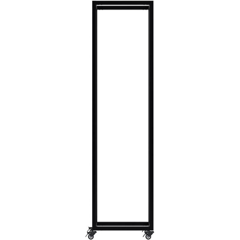 Range-bûches Hilta 25x40x150 cm noir