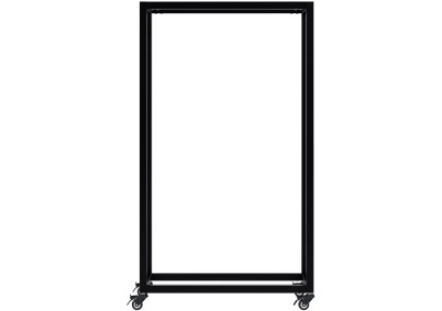 Range-bûches Hilta 25x60x100 cm noir