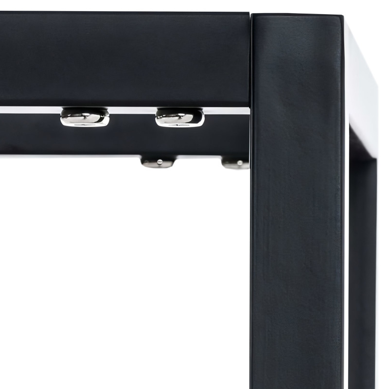 Range-bûches Hilta 25x60x100 cm noir