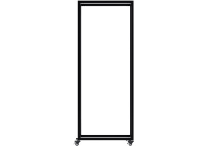 Range-bûches Hilta 25x60x150 cm noir