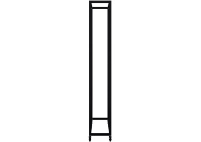 Range-bûches Hilta 25x100x150 cm noir