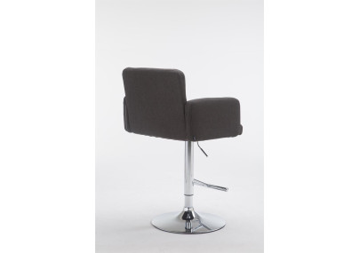 Tabouret de bar Los Angeles en tissu gris foncé
