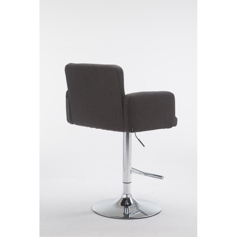 Tabouret de bar Los Angeles, tissu C gris foncé