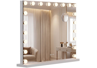 Miroir de maquillage Norlina sans Bluetooth blanc