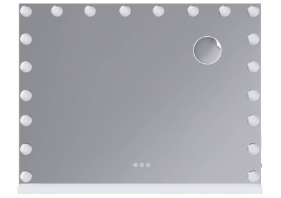 Miroir de maquillage Norlina sans Bluetooth blanc
