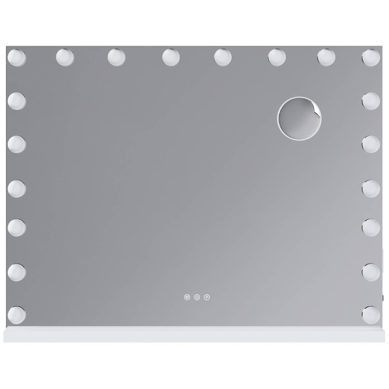 Miroir de maquillage Norlina sans Bluetooth blanc