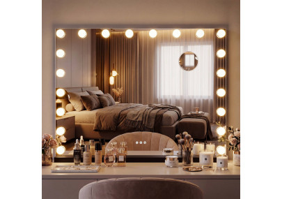 Miroir de maquillage Norlina sans Bluetooth noir