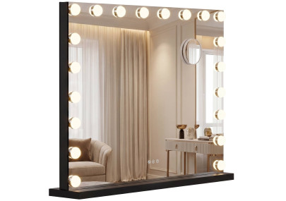 Miroir de maquillage Norlina sans Bluetooth noir