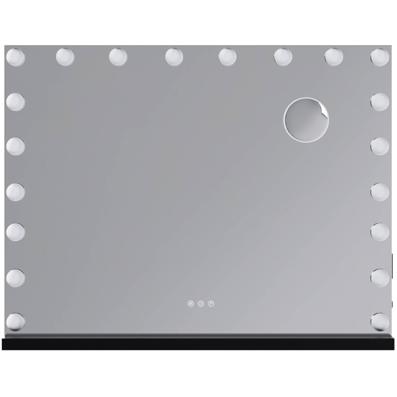 Miroir de maquillage Norlina sans Bluetooth noir