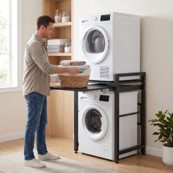 Étagère pour machine à laver Alara noir