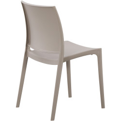 Ensemble de 2 chaises Meton taupe