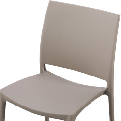 Ensemble de 2 chaises Meton taupe