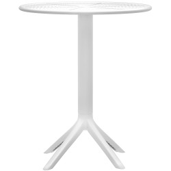 Ensemble de mobilier de jardin Siora avec 2 chaises blanc