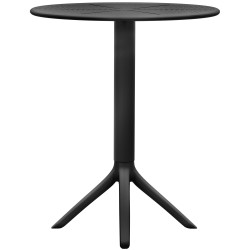 Ensemble de mobilier de jardin Torin avec 2 chaises noir